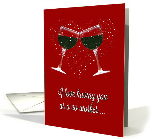 Wine Co-worker Happy Birthday Humorous Workplace card (1517198)