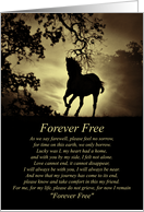 Beautiful Sympathy for Suicide Passing, Spiritual Word, Forever Free card