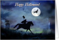 Happy Halloween, The Legend of Sleepy Hollow, The Headless Horseman card