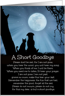 Dog and Cat Pet Sympathy, Spiritual Loss of Pet card