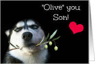 Son Happy Valentine’s Day, Cute card for Son on Valentine’s Day card