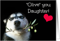 Daughter Happy Valentine’s Day, Cute card for daughter on Valentine’s card