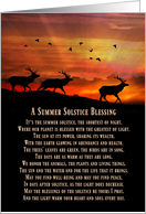Summer Solstice Blessings, Native American Inspired Herd of Elk card