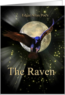 Super Cool Gothic Edgar Allan Poe’s The Raven Halloween card
