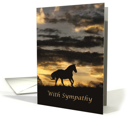 Horse and Sunset With Sympathy, Heartfelt Condolences,... (1559428)