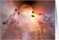 Soul Mate I Love You, Two Wolves, Kindred In Spirits card