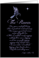 Edgar Allan Poe’s The Raven Gothic Style Happy Halloween card