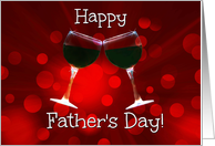 Happy Father’s Day Toasting Wine Glasses card