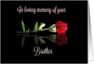 Sympathy for Brother, Simple Sentiment Brother Condolences card