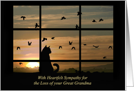 Sympathy for Loss of your Great Grandmother card