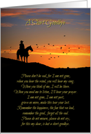 Country Western Cowboy Spiritual Sympathy with Horse and Birds card