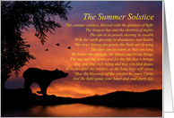 Native American Inspired Summer Solstice Blessing with Bear and Birds card