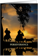 Encouragement Don’t Give Up Custom Country Western Cowboy card