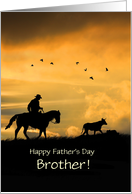 Brother Father’s Day Country Western Cowboy Customizable card