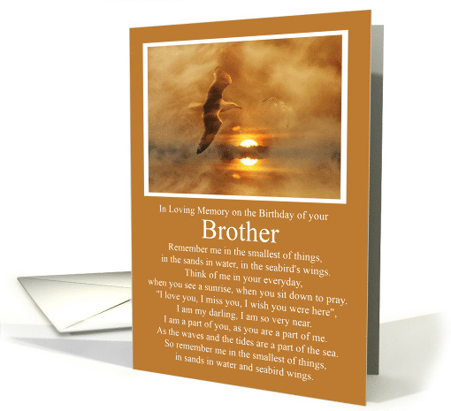 Brothers Birthday Remembrance Late Brother Spiritual with... (1737458)