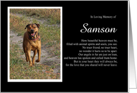 Sympathy Remembrance Tribute Custom Photo and Name with Poem card