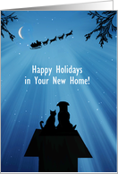 Christmas Holiday 1st Christmas in Your New Home Customizable Text card
