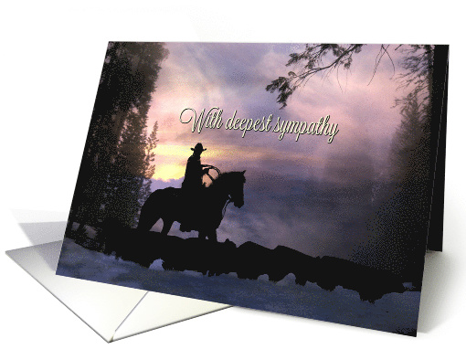 Cowboy Sympathy, Country Western Condolences card (584752)