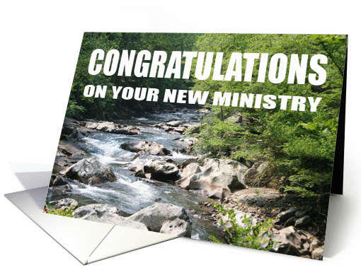 Congratulations On Your New Ministry
 card (547987)