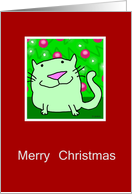 Merry Christmas Cat card