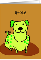 Happy Dog - Hola! card