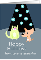 Happy Holidays from Veterinarian card