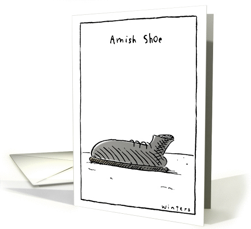 Missing You Amish Shoe card (502995)