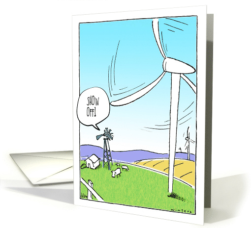 Windmill Envy, Birthday card (608197)