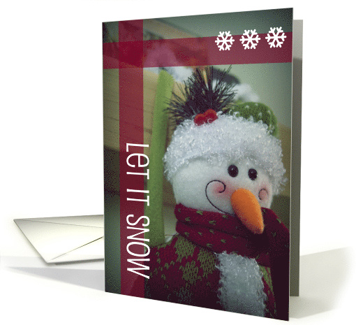 Let It Snow-Snowman card (731242)