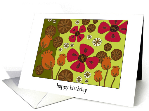 Poppy Pods- Birthday card (744957)