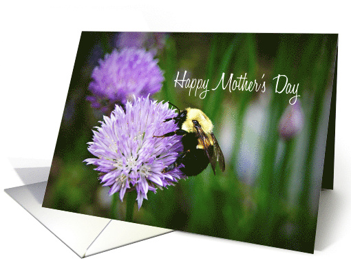 Happy Mother's Day-Bee On Flower card (746857)