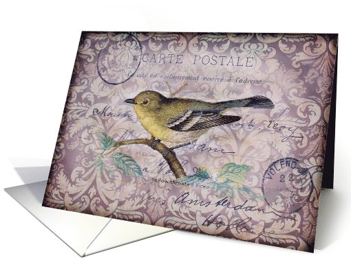 Any Occasion-Vintage Bird I card (789733)
