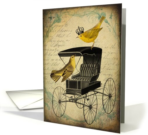 Yellow Warbler Couple -Blank/Any Occasion card (819370)