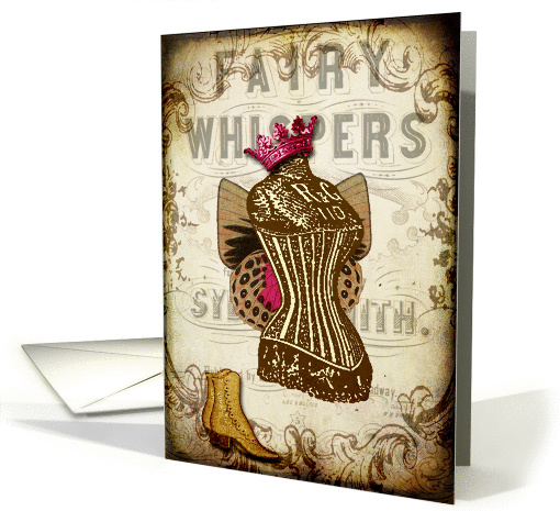 Vintage Corset Fairy- Any Occasion card (847921)