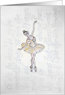 Pastel Ballerina card
