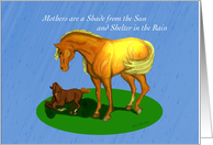 Mother’s Day - Mare Shading Foal card