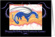 Flying Dragon Gamer Birthday Greeting card