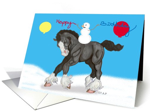 Young Shire Winter Birthday card (533242)