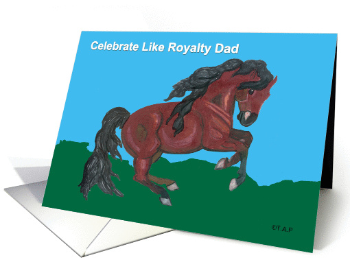 Royal Horse Birthday Dad card (548028)