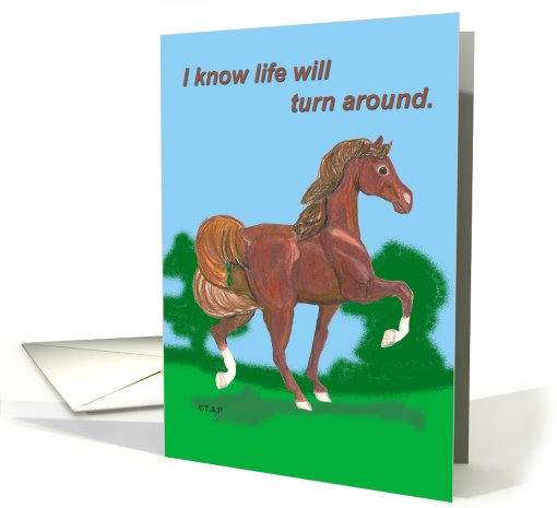 Encouragement Arabian Mare card (570467)