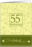 55th Anniversary Invitation card