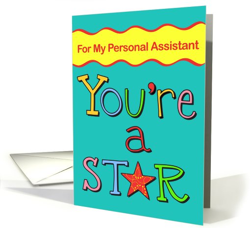 Thank You - You're A Star, Personal Assistant card (790817)