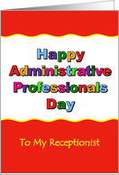 Happy Administrative Professional Day, Receptionist card