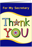 Thank You, Secretary card