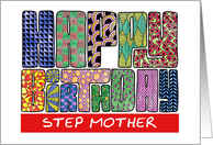 Zendoodle - Happy Birthday, Step Mother card