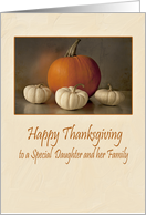 Happy Thanksgiving Daughter card