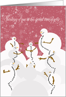 Snowman Friends card