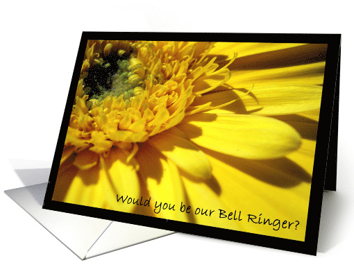 Boy or Girl Bell Crier/ Ringer Invite Yellow Daisy card (670895)