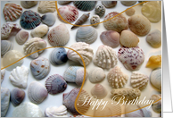 Happy Birthday Seashells card