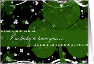 Lucky to have You St. Patrick’s Day Clover card